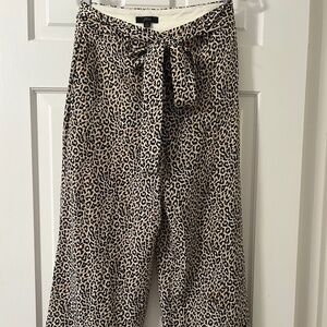 J.Crew Silk Leopard pants